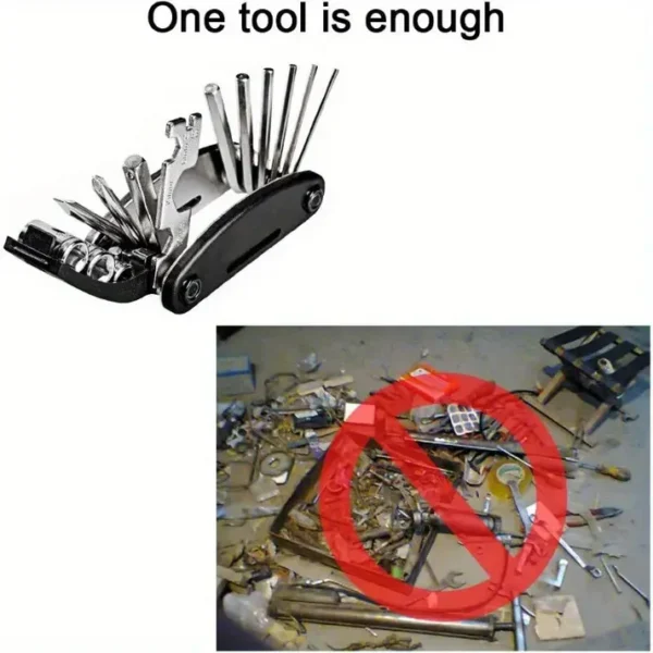 Multifunctional 16 In 1 Portal Bike Tool Kit - Image 5