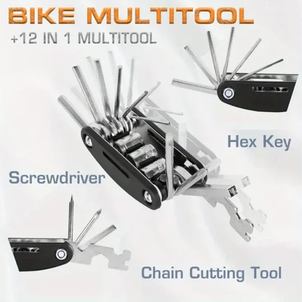 Multifunctional 16 In 1 Portal Bike Tool Kit - Image 2