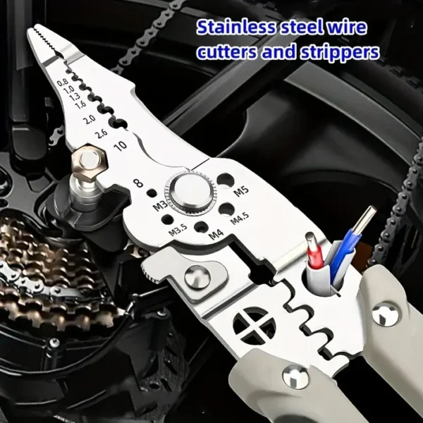 1pc Multi-Functional Electrician Wire Stripping Pliers - Image 2