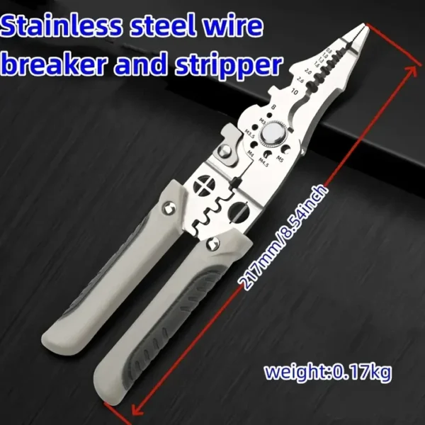 1pc Multi-Functional Electrician Wire Stripping Pliers - Image 4